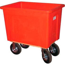 Centerline Dynamics Box Trucks Wesco® Plastic Box Truck 16 Bushel Red 272548 8" Casters