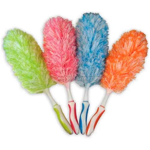 Centerline Dynamics Brooms & Dusters 18" Handheld Microfeather Duster-Assorted Colors - Pkg Qty 12