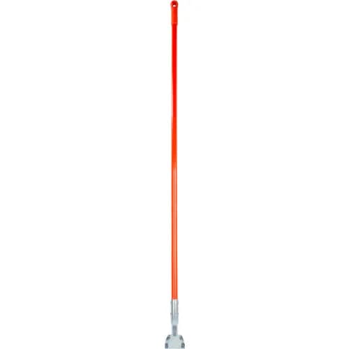 Centerline Dynamics Brooms & Dusters 60" Fiberglass Dust Mop Handle w/ Clip On Connector, Orange, Pack of 12 - Pkg Qty 12