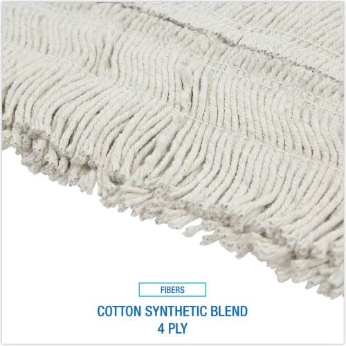 Centerline Dynamics Brooms & Dusters Disposable Cut End Dust Mop Head, Cotton/Synthetic, 24 x 5, White