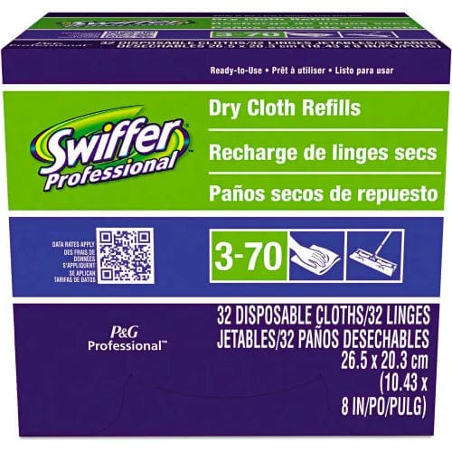 Centerline Dynamics Brooms & Dusters Dry Refill Cloths, White, 10-5/8" x 8", 32/Box - 33407BX