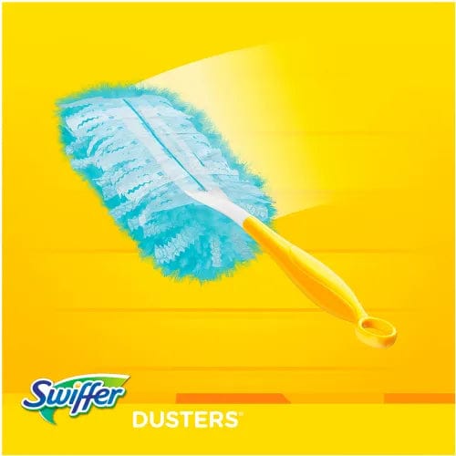 Centerline Dynamics Brooms & Dusters Dusters Starter Kit, Dust Lock Fiber, 6" Handle, Blue/Yellow, 6/Case