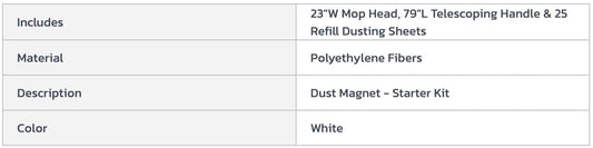 Centerline Dynamics Brooms & Dusters Euroclean Dust Magnet™ 56649241 - Starter Kit