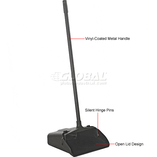 Centerline Dynamics Brooms & Dusters Global Industrial™ 13"W Lobby Upright Dust Pan
