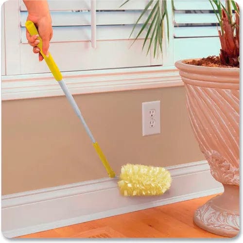 Centerline Dynamics Brooms & Dusters Heavy Duty Duster Starter Kit, Handle Extends to 3 ft, 1 Handle with 12 Duster Refills