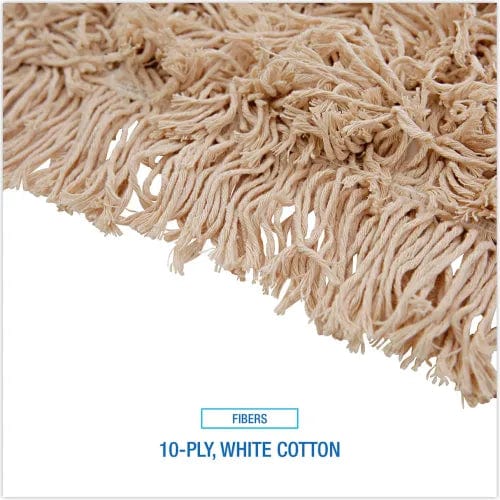 Centerline Dynamics Brooms & Dusters Industrial Dust Mop Head, Hygrade Cotton, 48" x 5", White