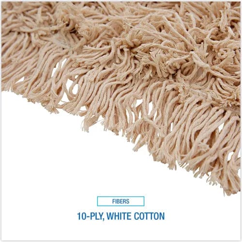 Centerline Dynamics Brooms & Dusters Industrial Dust Mop Head, Hygrade Cotton, 60" x 5", White