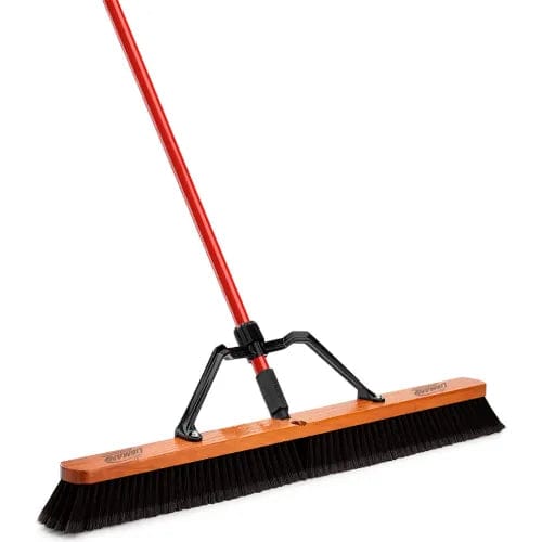 Centerline Dynamics Brooms & Dusters Libman Commercial 36" Assembled Smooth Sweep Push Broom - Brace Handle - 850 - Pkg Qty 3