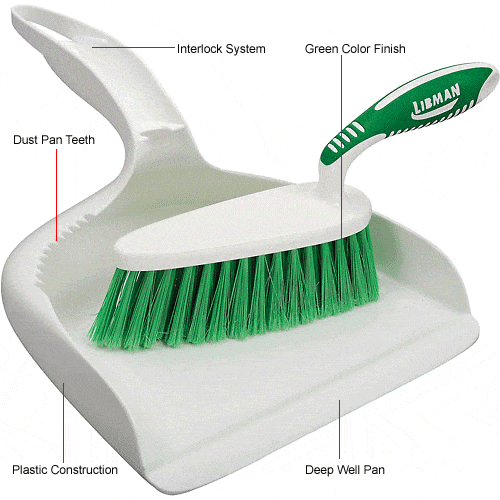 Centerline Dynamics Brooms & Dusters Libman Commercial Dust Pan And Counter Brush Set - 95 - Pkg Qty 2