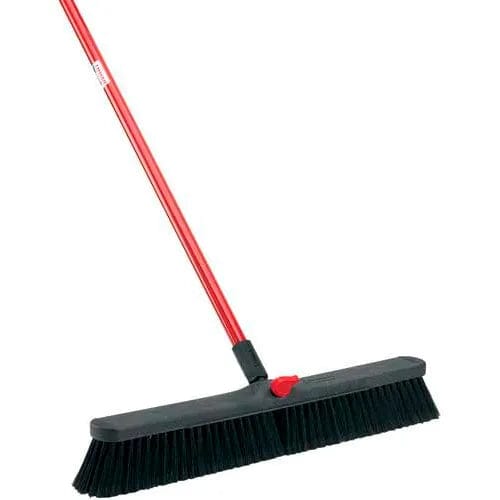 Centerline Dynamics Brooms & Dusters Libman Commercial Push Broom with Resin Block - 24 - Fine-Duty Bristles - 801 - Pkg Qty 4