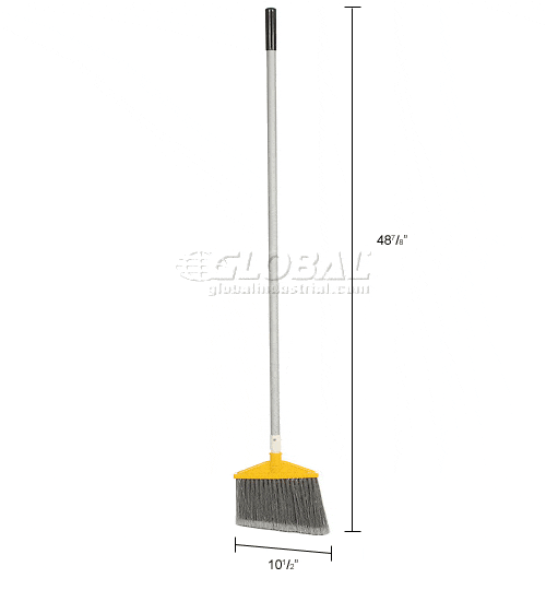 Centerline Dynamics Brooms & Dusters Rubbermaid® Angled Broom With Aluminum Handle - Pkg Qty 6
