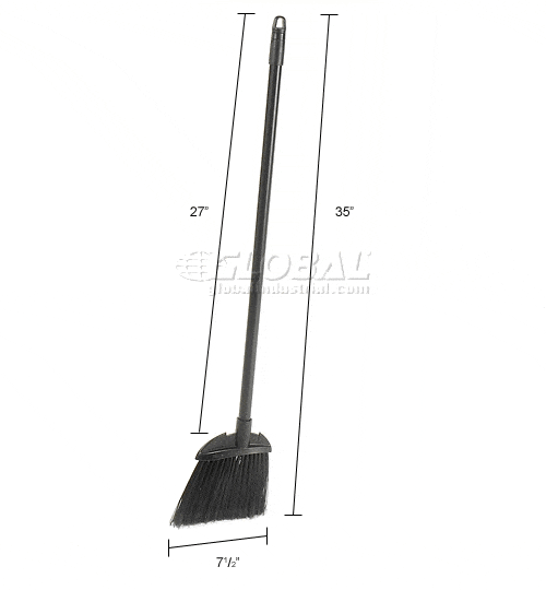 Centerline Dynamics Brooms & Dusters Rubbermaid® Lobby Broom FG637400BLA - Pkg Qty 6