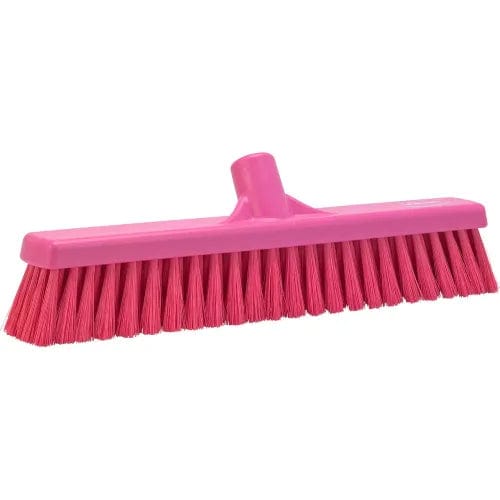 Centerline Dynamics Brush Heads 16" Small Particle Push Broom- Soft, Pink
