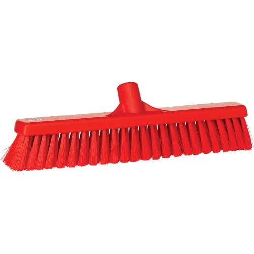 Centerline Dynamics Brush Heads 16" Small Particle Push Broom- Soft, Red