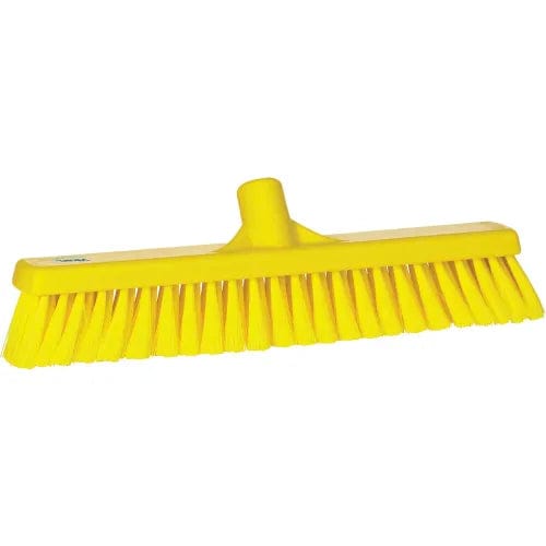 Centerline Dynamics Brush Heads 16" Small Particle Push Broom- Soft, Yellow