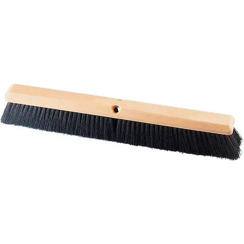 Centerline Dynamics Brush Heads 18"W Fine-Duty Push Broom Head with Black Poly Bristles - Pkg Qty 12