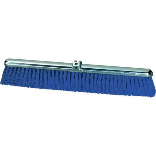 Centerline Dynamics Brush Heads 18"W Push Broom Head w/Average-Duty Blue Polypropylene Bristles and Steel Frame - Pkg Qty 12