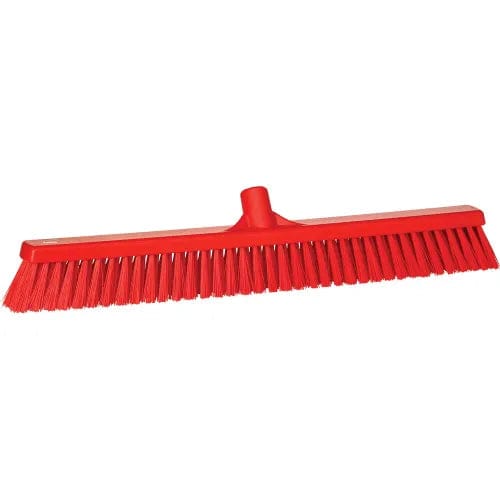 Centerline Dynamics Brush Heads 24" Combo Push Broom- Soft/Stiff, Red