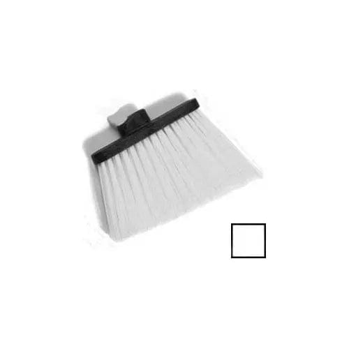 Centerline Dynamics Brush Heads Duo-Sweep Heavy Duty Angle Broom W/12" Flare (Head Only) 8", White - Pkg Qty 12