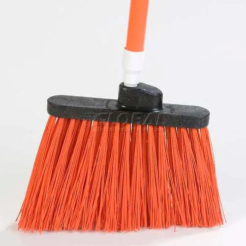 Centerline Dynamics Brush Heads Duo-Sweep Medium Duty Angle Broom W/12" Flare (Head Only) 8", Orange - Pkg Qty 12