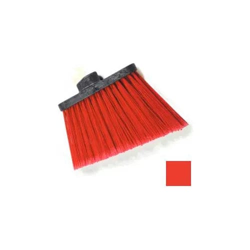 Centerline Dynamics Brush Heads Duo-Sweep Medium Duty Angle Broom W/12" Flare (Head Only) 8", Red - Pkg Qty 12