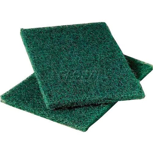 Centerline Dynamics Brushes, Sponges & Squeegees 3M Scotch-Brite™ Heavy Duty Scouring Pads , Green, 36 Pads - 86