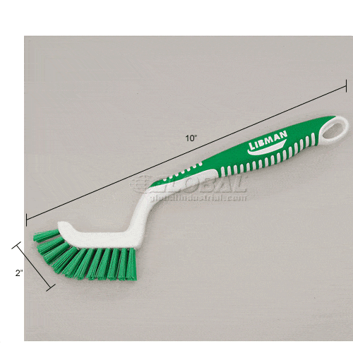 Centerline Dynamics Brushes, Sponges & Squeegees Libman Commercial Tile & Grout Scrub Brush - Angled Head - 18 - Pkg Qty 6