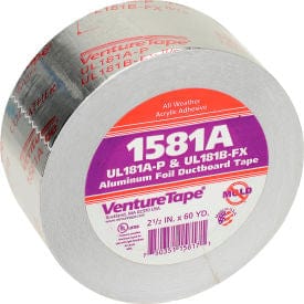 Centerline Dynamics Building & Construction Tape Foil Tape, 2-1/2 IN x 60 Yards, 1581A-G075