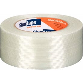 Centerline Dynamics Building & Construction Tape Industrial Fiberglass Reinforced Strapping Tape 2" x 60 Yds. 5.4 Mil White