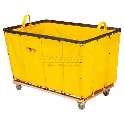 Centerline Dynamics Bulk Container & Tilt Trucks Basket Bulk Truck, Vinyl, 24 Bushel Capacity, Yellow