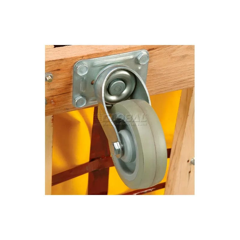 Global Industrial 12 Bushel, Blue Vinyl Basket Bulk Truck, Unassembled, 36"L X 26"W X 33-1/2"H