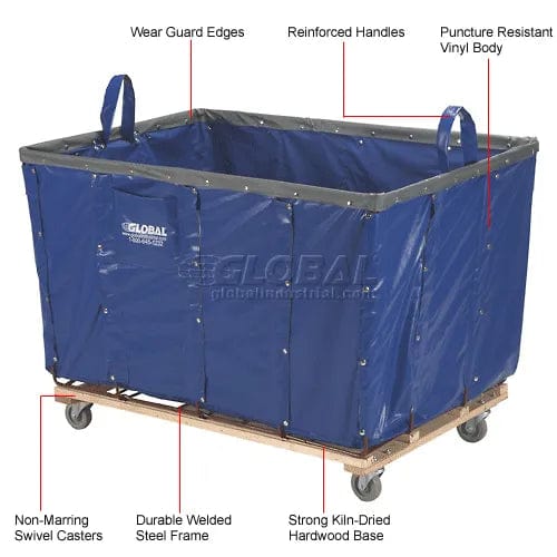 Centerline Dynamics Bulk Container & Tilt Trucks Basket Bulk Truck, Vinyl, 8 Bushel Capacity