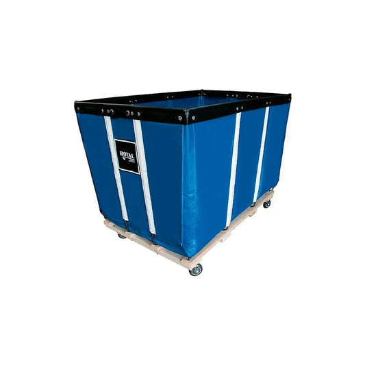 Centerline Dynamics Bulk Container & Tilt Trucks Blue 16 BU-Std-Duty Basket Truck - Vinyl Liner - Swivel Casters