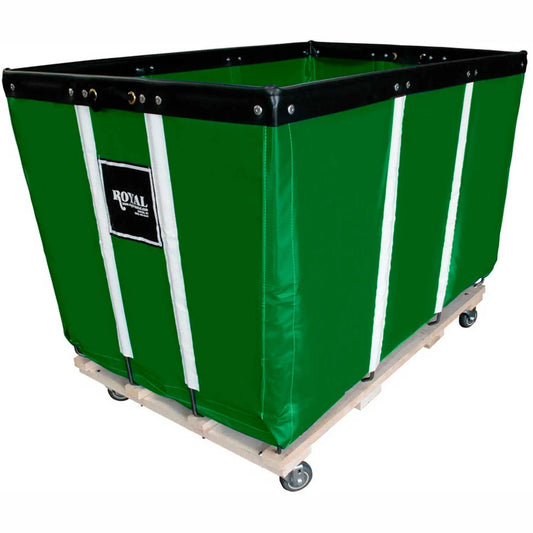Centerline Dynamics Bulk Container & Tilt Trucks Green 20 BU-Heavy-Duty Basket Truck - Vinyl Liner - 4 Swivel Casters