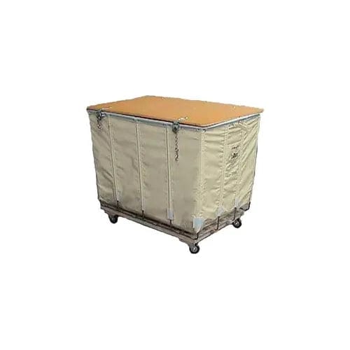 Centerline Dynamics Bulk Container & Tilt Trucks White Canvas Shipping Hamper Truck 4002002020-4S 20 Bushel Capacity