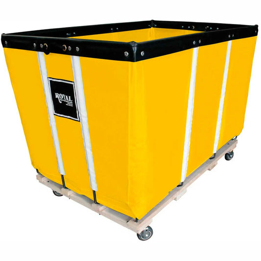 Centerline Dynamics Bulk Container & Tilt Trucks Yellow 16 BU-Std-Duty Basket Truck - Vinyl Liner - 4 Swivel Casters