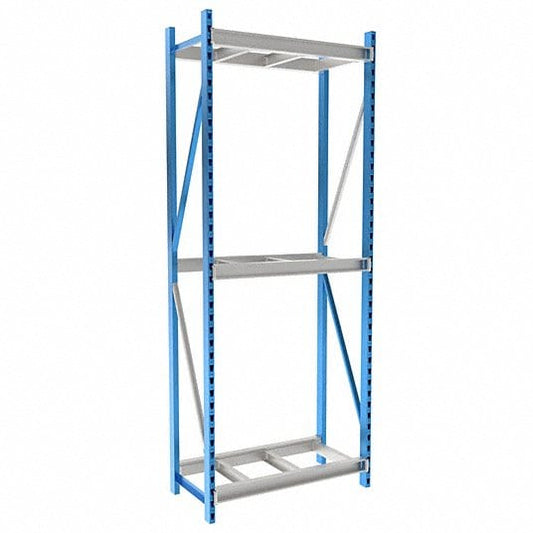 Centerline Dynamics Bulk Rack Hallowell Bulk Rack 48"W x 24"D x 123"H, 3 Level Unit Decking Not Included