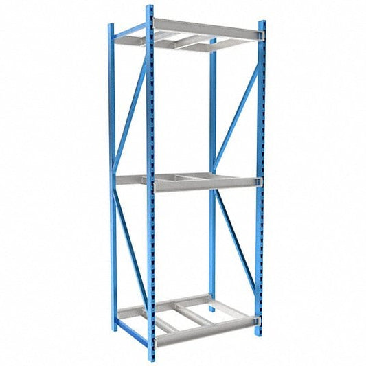 Centerline Dynamics Bulk Rack Hallowell Bulk Rack 48"W x 36"D x 123"H, 3 Level Unit Decking Not Included