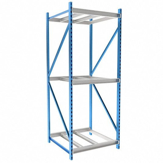 Centerline Dynamics Bulk Rack Starter Hallowell Bulk Rack 48"W x 48"D x 123"H, 3 Level Unit Decking Not Included