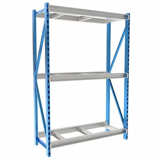 Centerline Dynamics Bulk Rack Starter Hallowell Bulk Rack 60"W x 24"D x 87"H, 3 Level Unit Decking Not Included