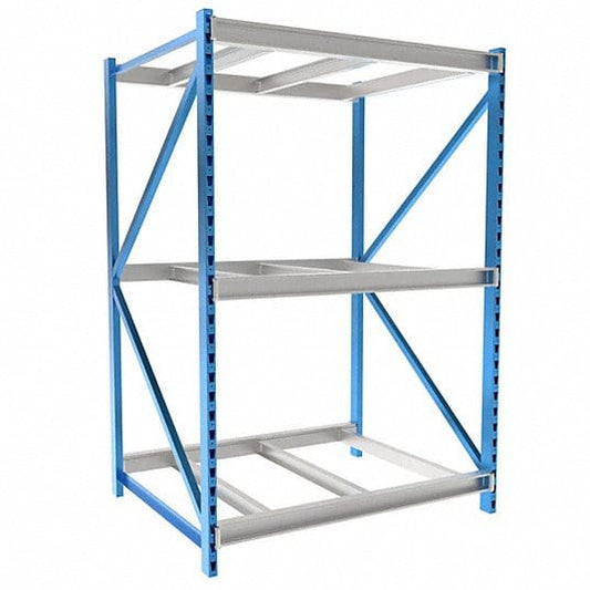 Centerline Dynamics Bulk Rack Starter Hallowell Bulk Rack 60"W x 48"D x 87"H, 3 Level Unit Decking Not Included