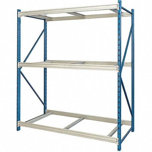 Centerline Dynamics Bulk Rack Starter Hallowell Bulk Rack 72"W x 24"D x 123"H, 3 Level Unit Decking Not Included