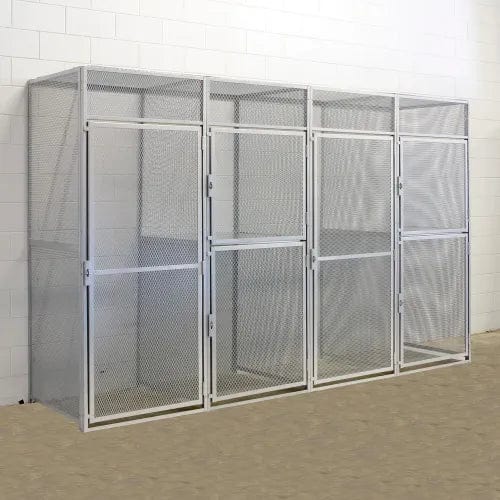 Centerline Dynamics Bulk Storage Lockers Bsl Hallowell Bulk Storage (BSL) Locker, 36"W x 36"D x 90"H, 725 Dark Gray, Double Tier, Add-on Unit, Unassembled