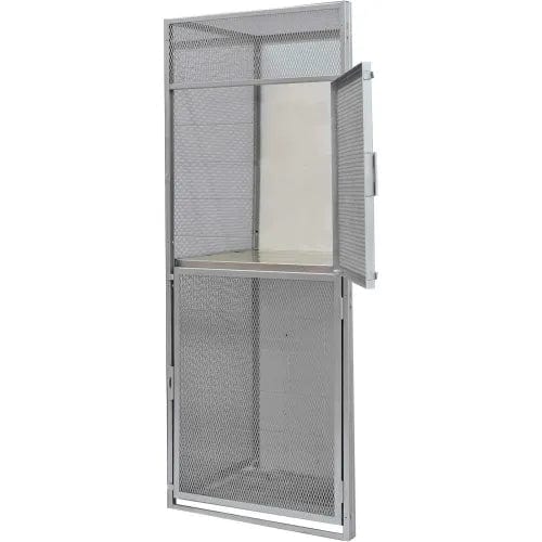 Centerline Dynamics Bulk Storage Lockers Bsl Hallowell Bulk Storage (BSL) Locker, 36"W x 36"D x 90"H, 725 Dark Gray, Double Tier, Add-on Unit, Unassembled