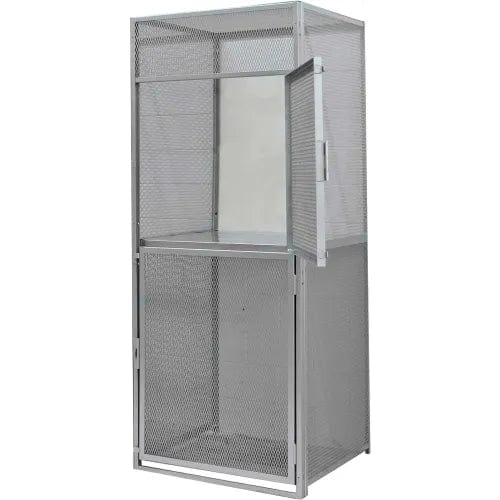 Centerline Dynamics Bulk Storage Lockers Bsl Hallowell Bulk Storage (BSL) Locker, 36"W x 36"D x 90"H, 725 Dark Gray, Double Tier, Starter Unit, Unassembled