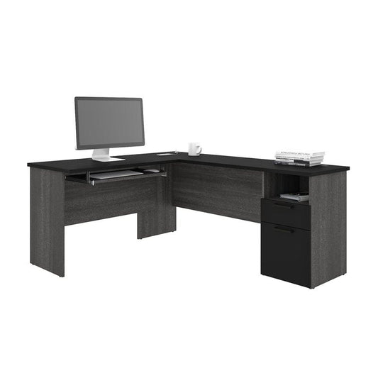 Centerline Dynamics Bush Office Furniture Bestar Norma L Shaped Computer Desk