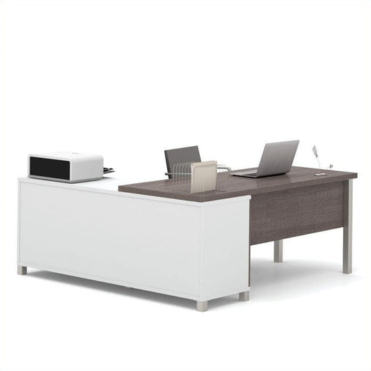 Centerline Dynamics Bush Office Furniture Bestar Pro-Linea L-Desk with Legs