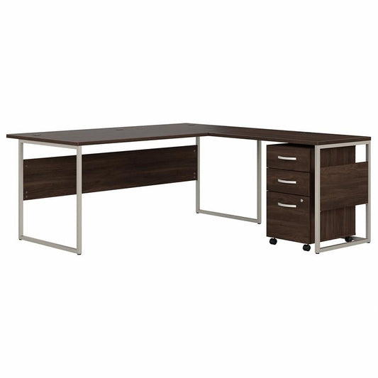 Centerline Dynamics Bush Office Furniture Hybrid 72W L Shaped Table Desk with Drawers - Engineered Wood