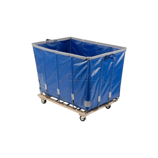 Centerline Dynamics Carts & Trucks Blue Dandux Vinyl Basket Bulk Truck 400720G24E-4S 24 Bushel