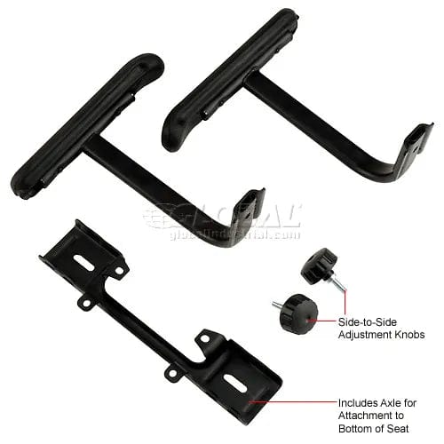 Centerline Dynamics Chair Parts & Accessories T-Arms Pair With Bracket